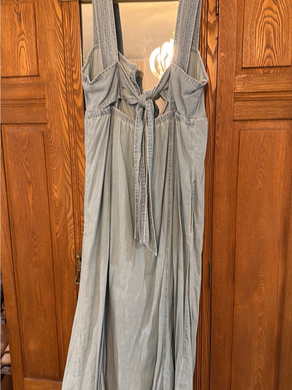 Pilcro Light Blue Denim Midi Dress with Button Front - Picture 2 of 2